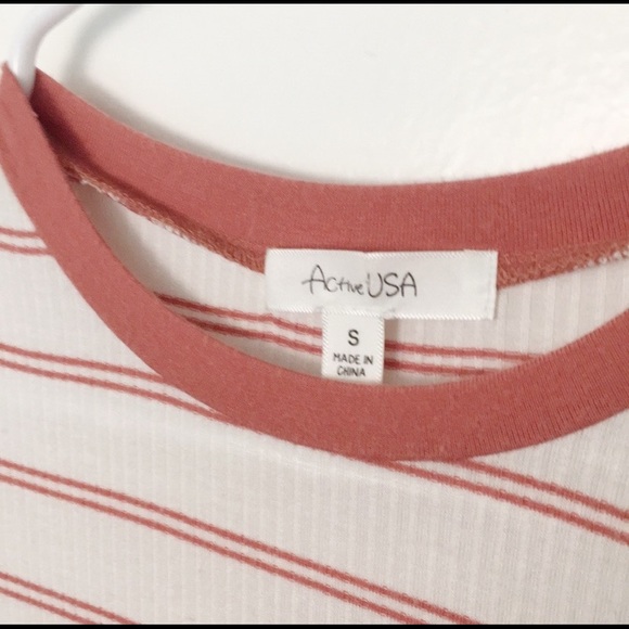 Stripped Ribbed Tee - Picture 3 of 3